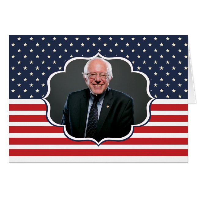 bernie sanders vlag (Voorkant Horizontaal)