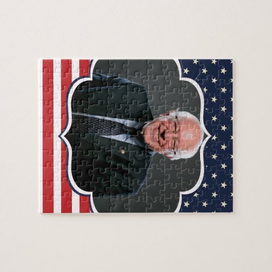 bernie sanders vlag legpuzzel (Horizontaal)