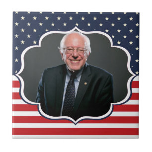 bernie sanders vlag tegeltje