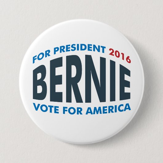 Bernie Sanders voor Amerika Ronde Button 7,6 Cm (Voorkant)