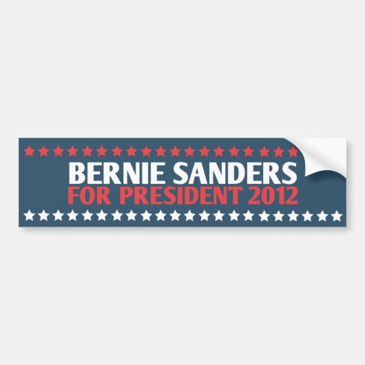Bernie Sanders voor President 2012 Bumpersticker (Voorkant)