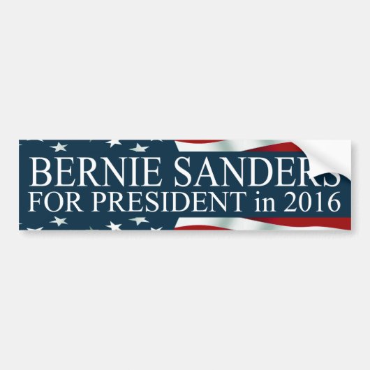 Bernie Sanders voor President 2016 Bumpersticker (Voorkant)