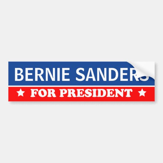 Bernie Sanders voor President 2016 Bumpersticker (Voorkant)