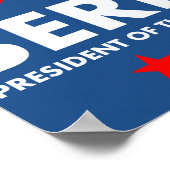 Bernie Sanders voor President 2016 Poster (Hoek)