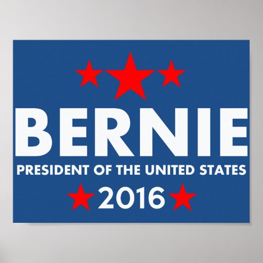 Bernie Sanders voor President 2016 Poster (Voorkant)