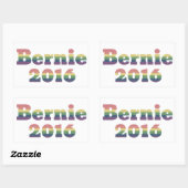 Bernie Sanders voor President 2016 Rechthoekige Sticker (Vel)