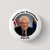 Bernie Sanders voor President 2016 Ronde Button 3,2 Cm (Voorkant)