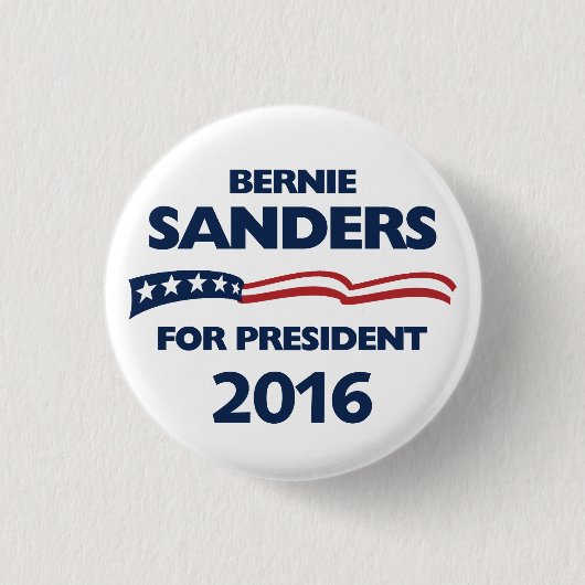 Bernie Sanders voor president 2016 Ronde Button 3,2 Cm (Voorkant)