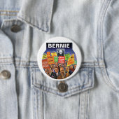 BERNIE SANDERS VOOR PRESIDENT 2016 RONDE BUTTON 7,6 CM (In situ)