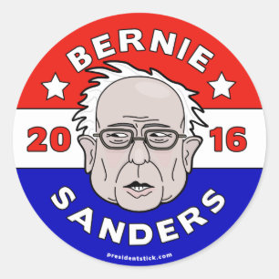 Bernie Sanders voor President 2016 Sheet Ronde Sticker