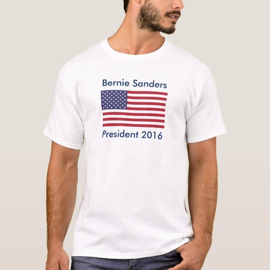Bernie Sanders voor President 2016 T-shirt (Voorkant)