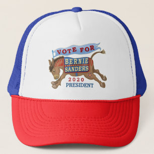 Bernie Sanders voor President 2020 Democraat Donke Trucker Pet