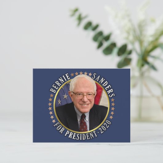 Bernie Sanders voor President 2020 Democraat Foto Briefkaart (Staand voorkant)