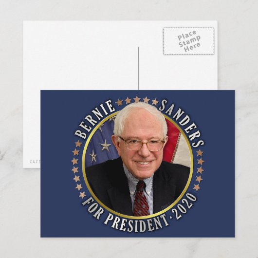 Bernie Sanders voor President 2020 Democraat Foto Briefkaart (Voorkant / Achterkant)