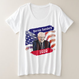 Bernie Sanders voor President 2020 Grote Maat T-shirt