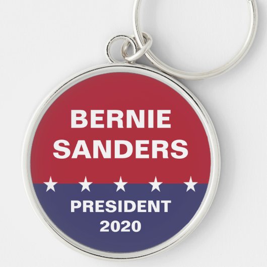 BERNIE SANDERS voor President 2020 Sleutelhanger (Voorkant)