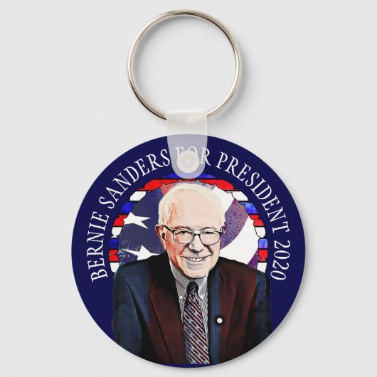 Bernie Sanders voor President 2020 Sleutelhanger (Voorkant)
