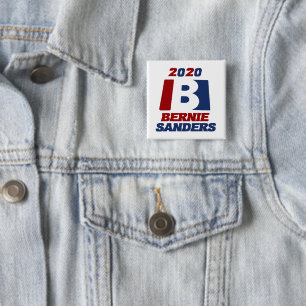 Bernie Sanders voor President 2020 Vierkante Button 5,1 Cm
