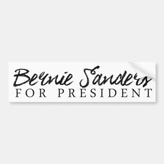 Bernie Sanders voor President Autograaf Bumper -.p Bumpersticker (Voorkant)