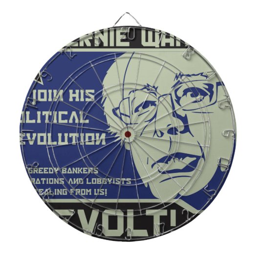 Bernie Sanders voor President Dartbord (Voorkant)