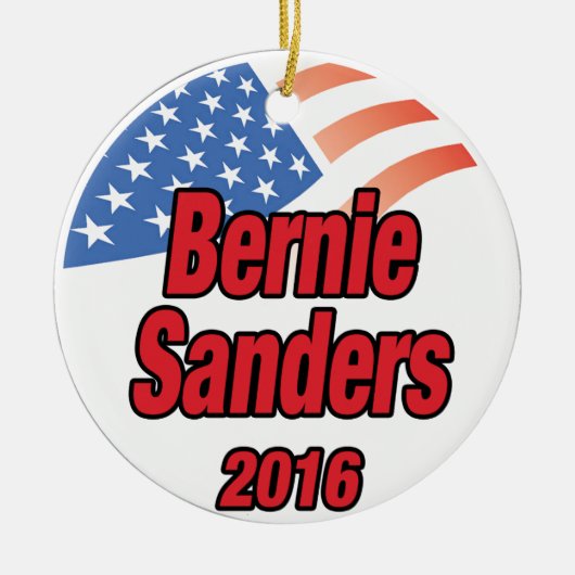 Bernie Sanders voor president in 2016 Keramisch Ornament (Voorkant)