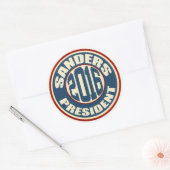 Bernie Sanders voor President in 2016 Ronde Sticker (Envelop)