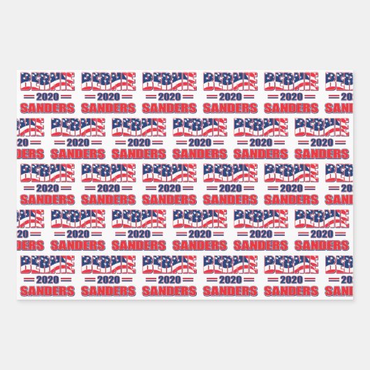 Bernie Sanders voor President in 2020 Inpakpapier Vel (Voorkant)