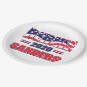 Bernie Sanders voor President in 2020 Papieren Bordje (Gekanteld)