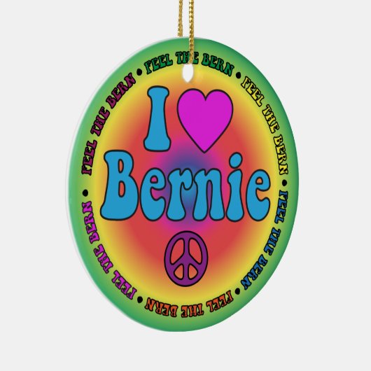 Bernie Sanders voor President Keramisch Ornament (Rechts)