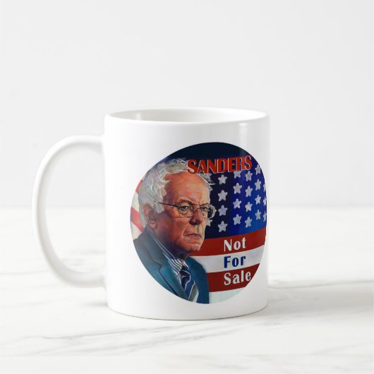 Bernie Sanders voor President Koffiemok (Links)