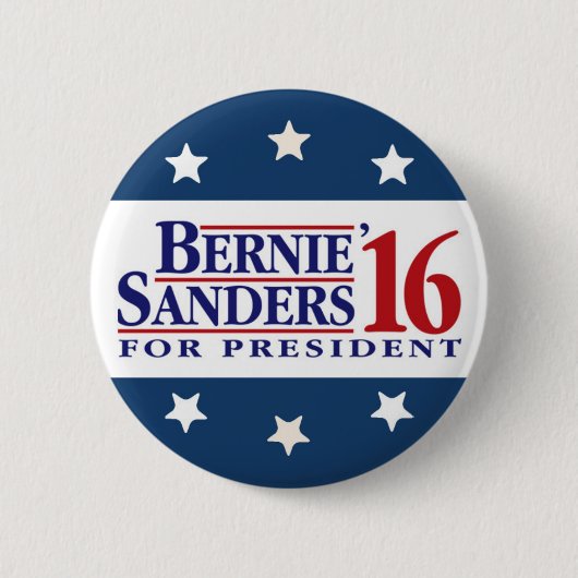 Bernie Sanders voor President Ronde Button 5,7 Cm (Voorkant)