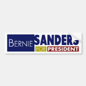 Bernie Sanders voor President V1 Bumpersticker (Voorkant)