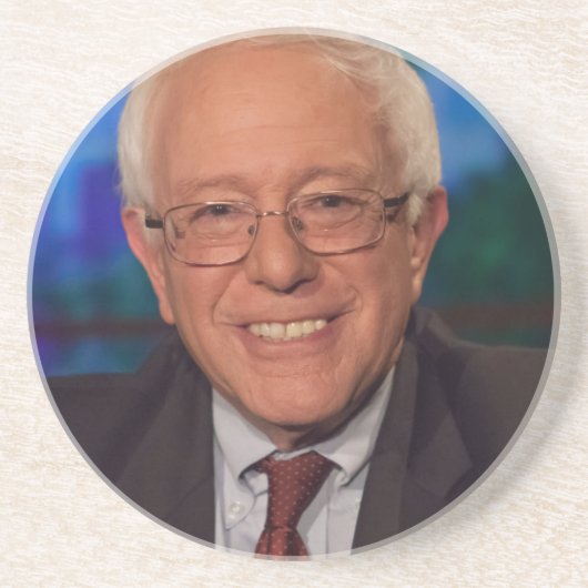 Bernie Sanders Zandsteen Onderzetter (Voorkant)