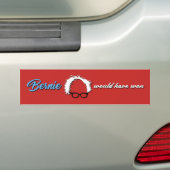 Bernie Sanders zou Bumpersticker hebben gewonnen (Op auto)