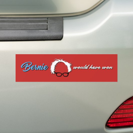 Bernie Sanders zou Bumpersticker hebben gewonnen (Op auto)