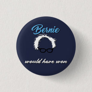 Bernie Sanders zou een Button van Won Funny hebben