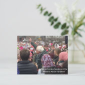Bernie Speaking Women's March Memorabilia Briefkaa Briefkaart (Staand voorkant)