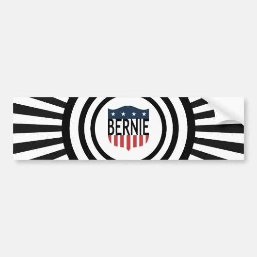 BERNIE sterren en strepen Bumpersticker (Voorkant)