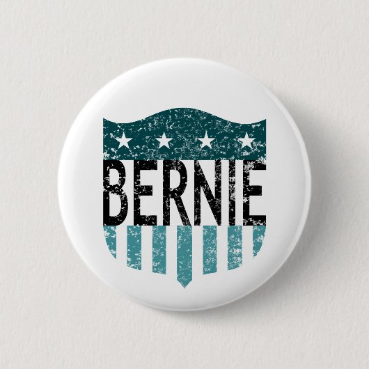 BERNIE sterren en strepen Ronde Button 5,7 Cm (Voorkant)