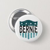 BERNIE sterren en strepen Ronde Button 5,7 Cm (Voorkant /achterkant)