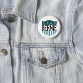 BERNIE sterren en strepen Ronde Button 5,7 Cm (In situ)