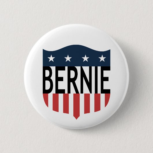 BERNIE sterren en strepen Ronde Button 5,7 Cm (Voorkant)