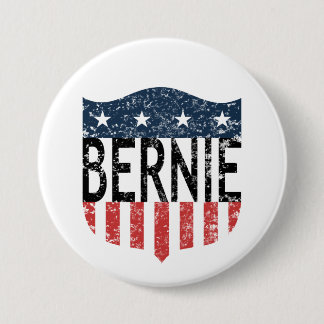 BERNIE sterren en strepen Ronde Button 7,6 Cm