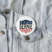 BERNIE sterren en strepen Ronde Button 7,6 Cm (In situ)