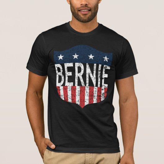 BERNIE sterren en strepen T-shirt (Voorkant)