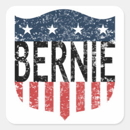 BERNIE sterren en strepen Vierkante Sticker