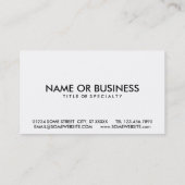 BERNIE sterren en strepen Visitekaartje (Achterkant)