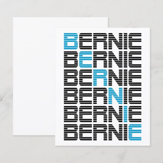 Bernie-tekststapels (Voorkant / Achterkant)