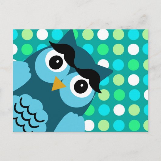 Bernie the Owl Briefkaart (Voorkant)