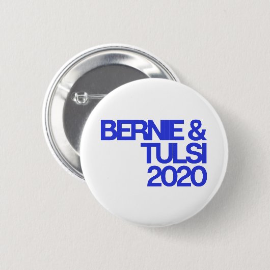 Bernie & Tulsi 2020 Round Button (Voorkant /achterkant)